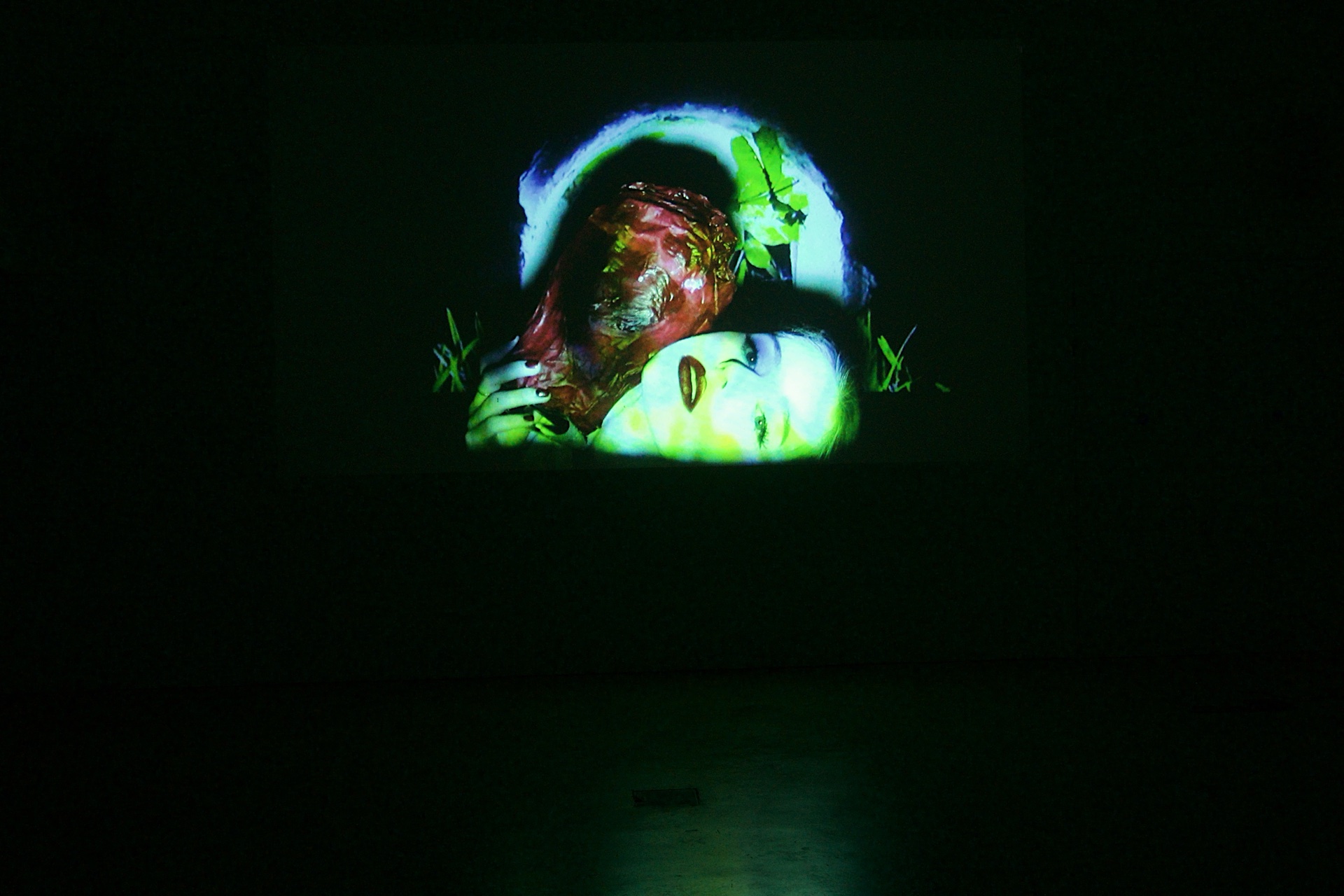 Colourful video still midway through a short film.