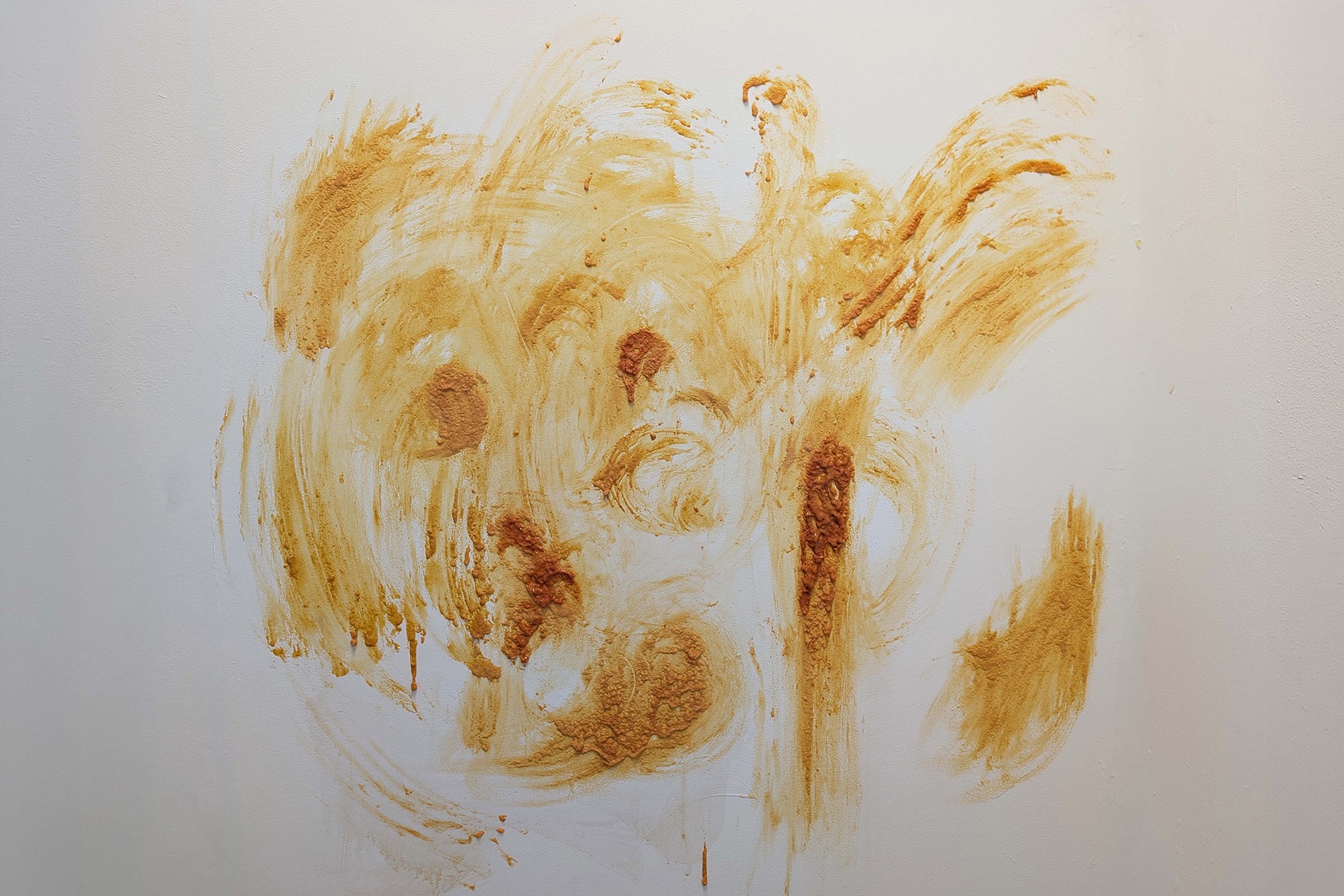 Vitamin C Smear (2026). Mural with vitamin c. 110x120cm