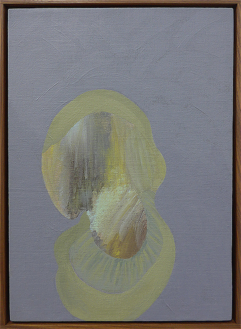 Claudia Sarnthein, Song, acrylic on linen, 45.0 x 32.0 cm, 2020